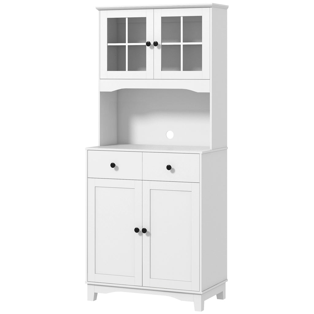 Armadio da cucina con ante scorrevoli e ripiani ¨C zephmum ¨C bianco 90x51x profondo