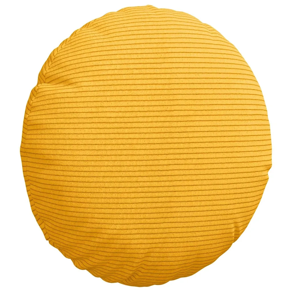 Cuscini per Seduta 2 pcs Giallo Chiaro Ø30 x 13 cm