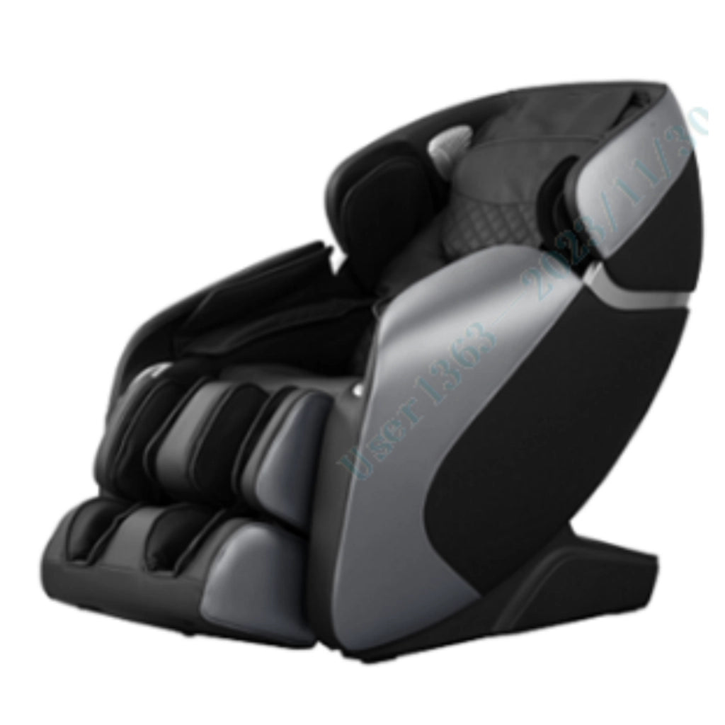 Sedia da massaggio con funzione di controllo vocale traccia SL sistema di riscaldamento incorporato-Sedia shiatsu a gravit¨¤ zero Nero