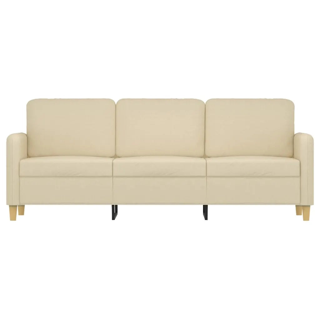 Divano a 3 Posti Crema 180 cm in Tessutocod mxl 85410