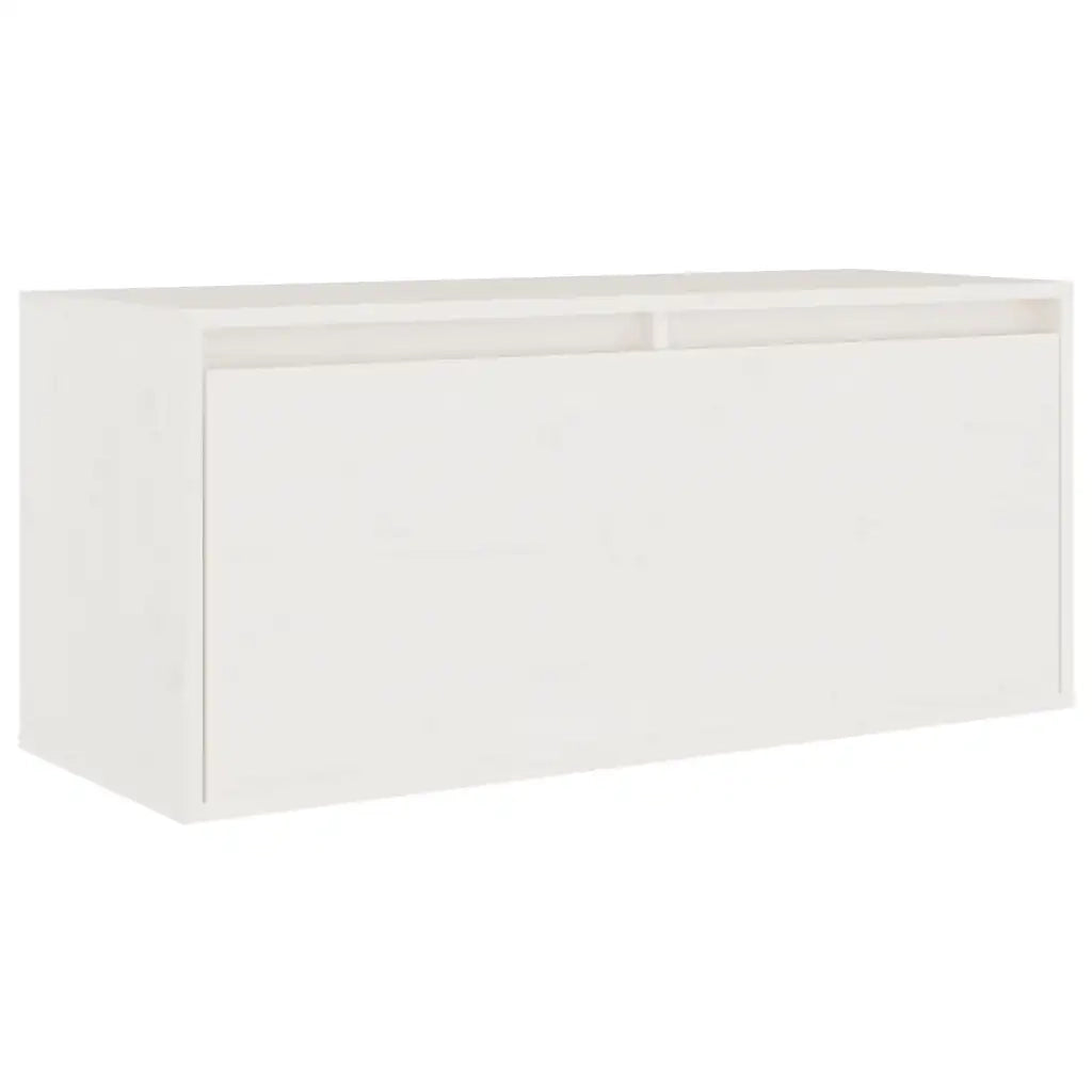 Mobili Porta TV 6 pz Bianchi in Legno Massello di Pino cod mxl 15240