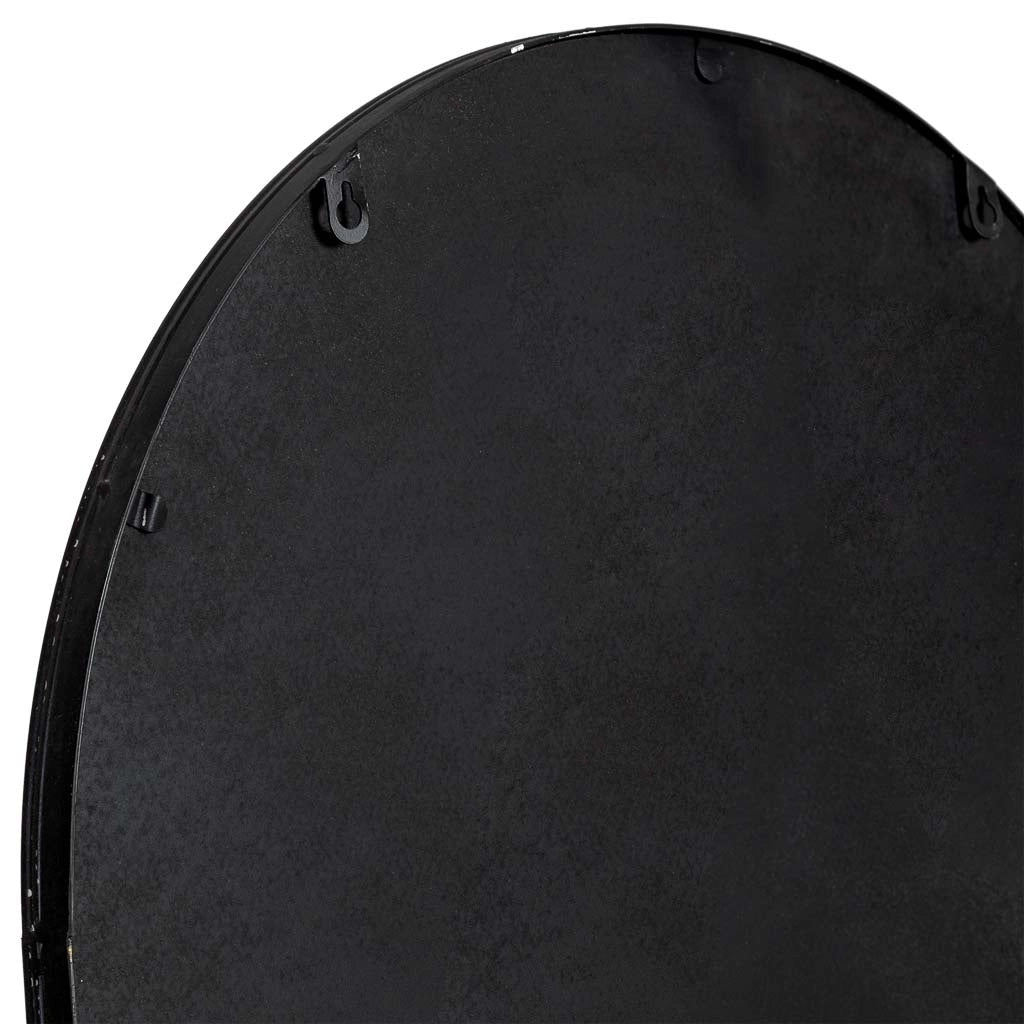 Specchio da parete in legno e ferro nero 60x3x190h cm