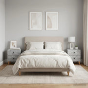 Armadio da Notte 2 pz Grigio Cemento 43 x 34,5 x 48 cm 894072