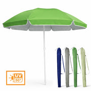 Ombrellone Mare 200 cm Antivento UV50+ con Snodo Palo Acciaio 8 Stecche Fibra