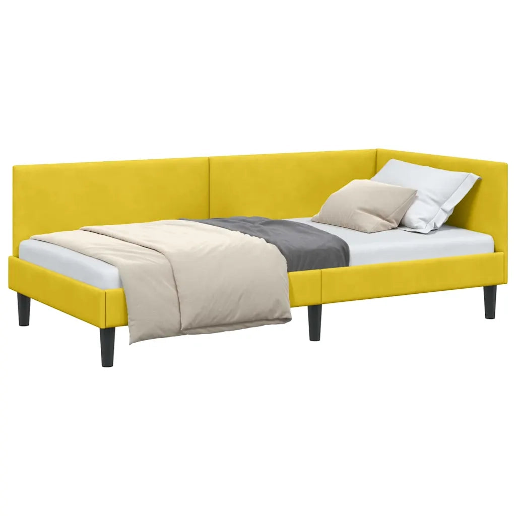 vidaXL Cornice del letto ad angolo Altro Giallo 90 x 200 cm