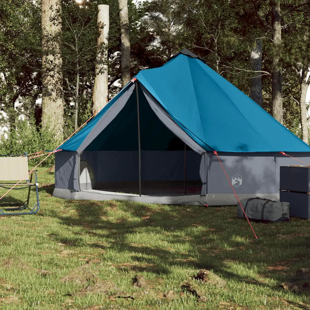 Tenda Familiare Tipi per 6 Persone Blu Impermeabile 94586