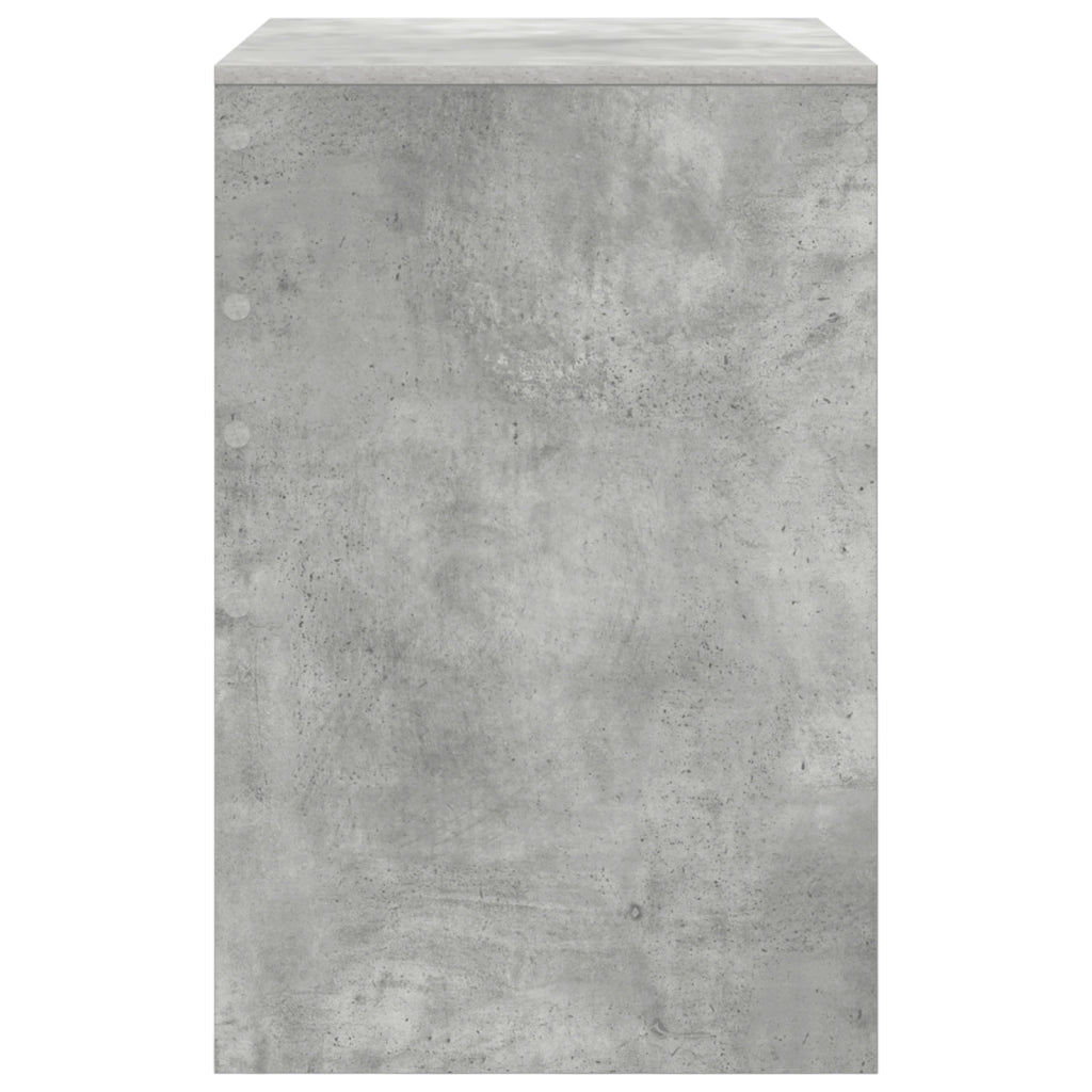 Scrivania Grigia cemento MDF con effetto cemento 70 x 50 x 76 cm