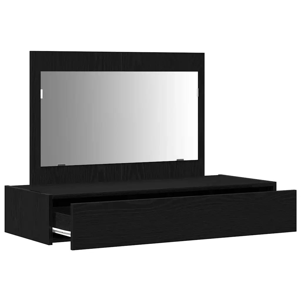 Tavolo da Trucco Nero 100 x 40 x 70 cm Legno multistrato 865209
