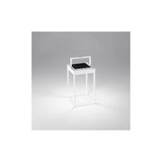 Lampada da tavolo solare e ricaricabile CAGE di Perenz Bianco Opaco H30cm