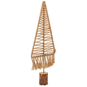 Albero decorativo in cotone intrecciato marrone 15x01x44h