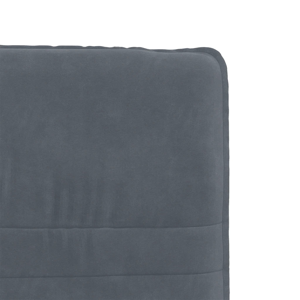 Sedia da Pranzo Grigio Scuro in Velluto 4101268