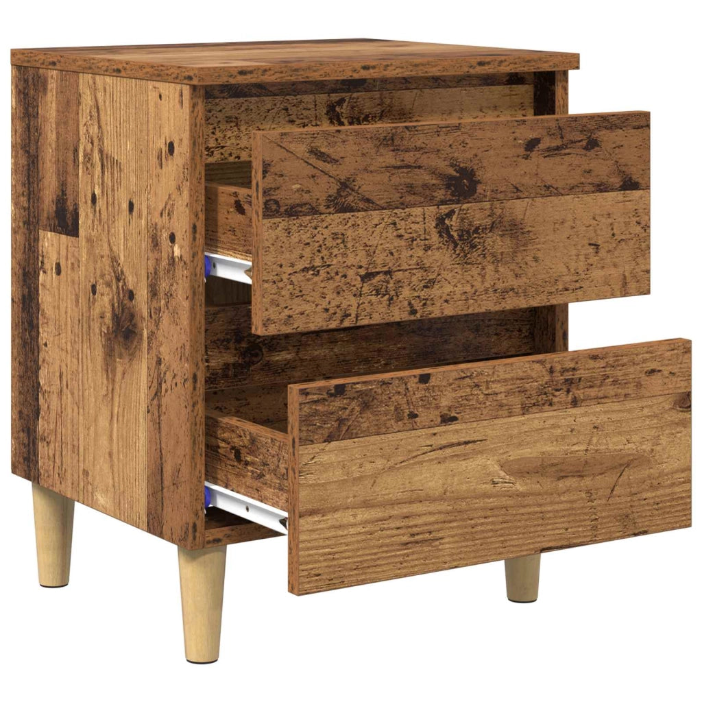 Armadio letto rustico industriale con cassetto 40 x 35 x 50 cm legno ingegnerizzato marrone 02_0054522
