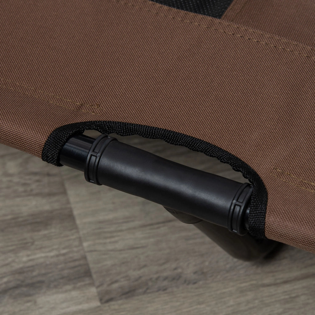 Cuccia per cani pieghevole ¨C Zephmum ¨C Marrone caff¨¨ e nero 122x92x23 cm