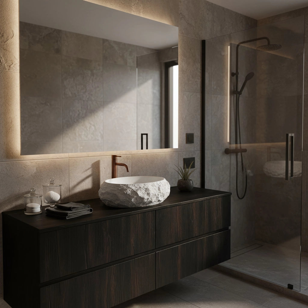 Lavabo Da Appoggio Rea Mika Ivory