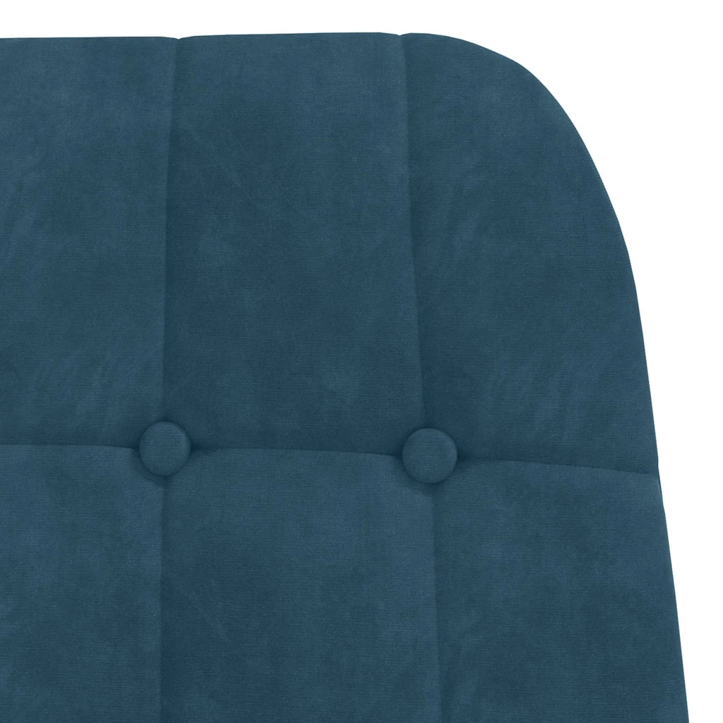 Poltrona Relax-Poltroncina Blu in Velluto 321140
