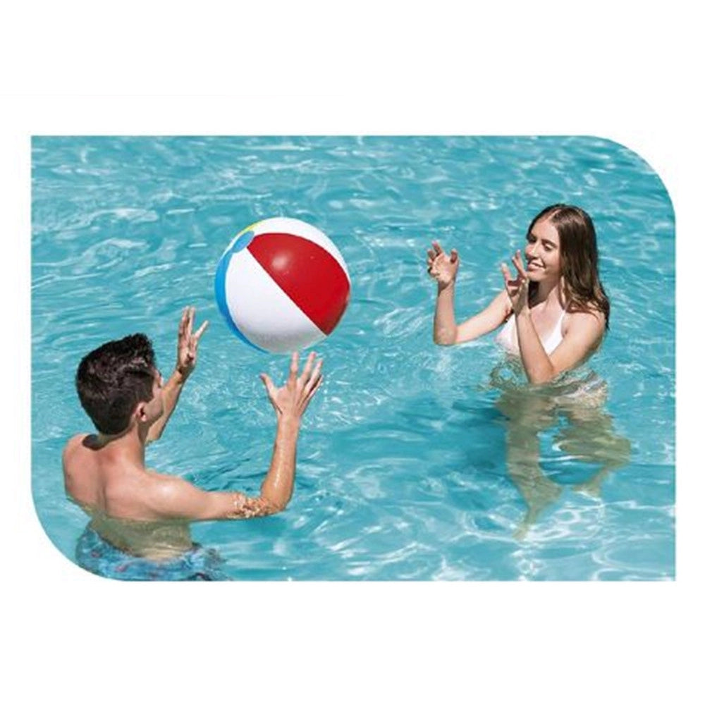 Trade Shop - Pallone Palla Da Spiaggia Mare Piscina A Spicchi Gonfiabile 61 Cm Divertimento 019947 -
