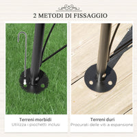 Arco per Rose e Supporto per Piante Rampicanti in Metallo 114x30x230cm Nero