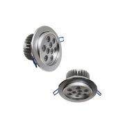 Trade Shop - Faretto Led 9w Ad Incasso Orientabile Spot A Molle Con Alette Luce 220v Driver -