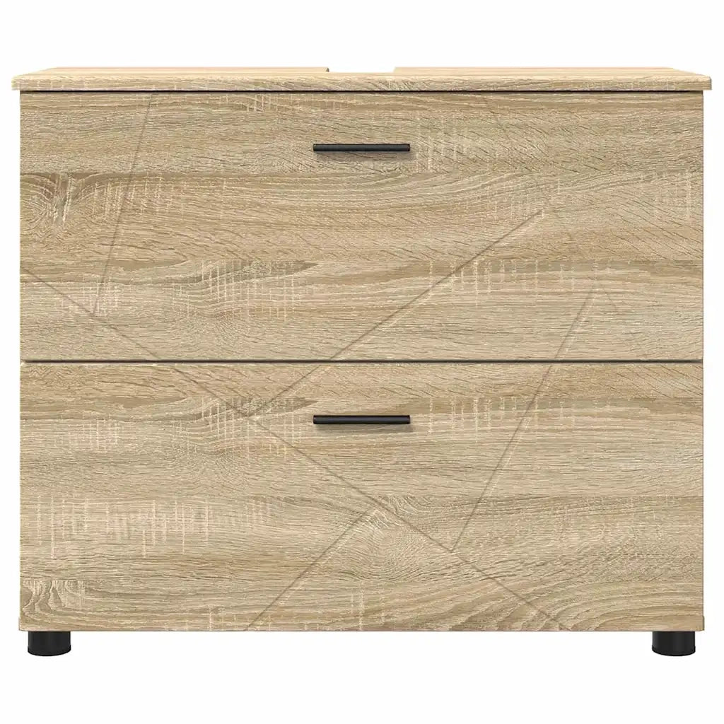 Mobile da Bagno con cassetto Rovere Sonoma 76,5 x 35 x 64 cm
