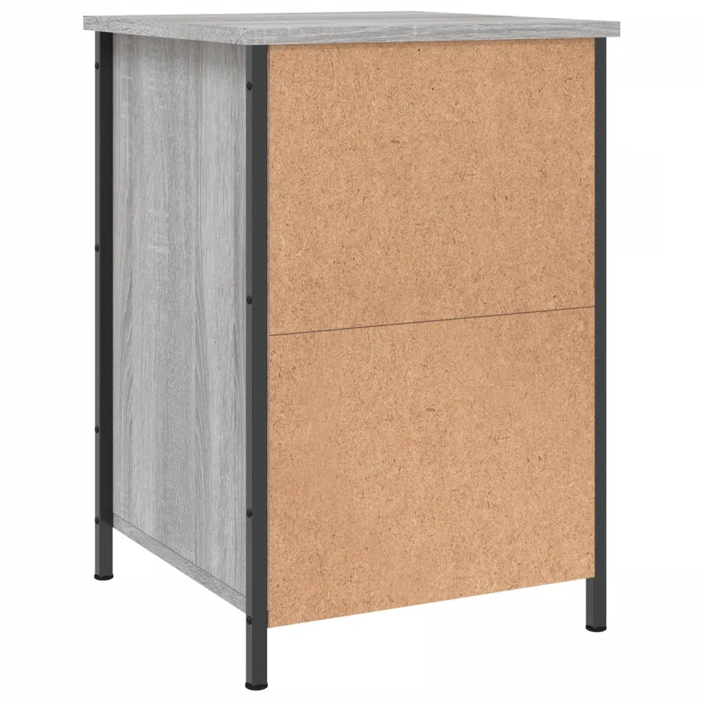Comodini 2 pz-Set di 2 Tavolino da notte Grigio Sonoma 40x42x60 cm in Legno Multistrato 333171