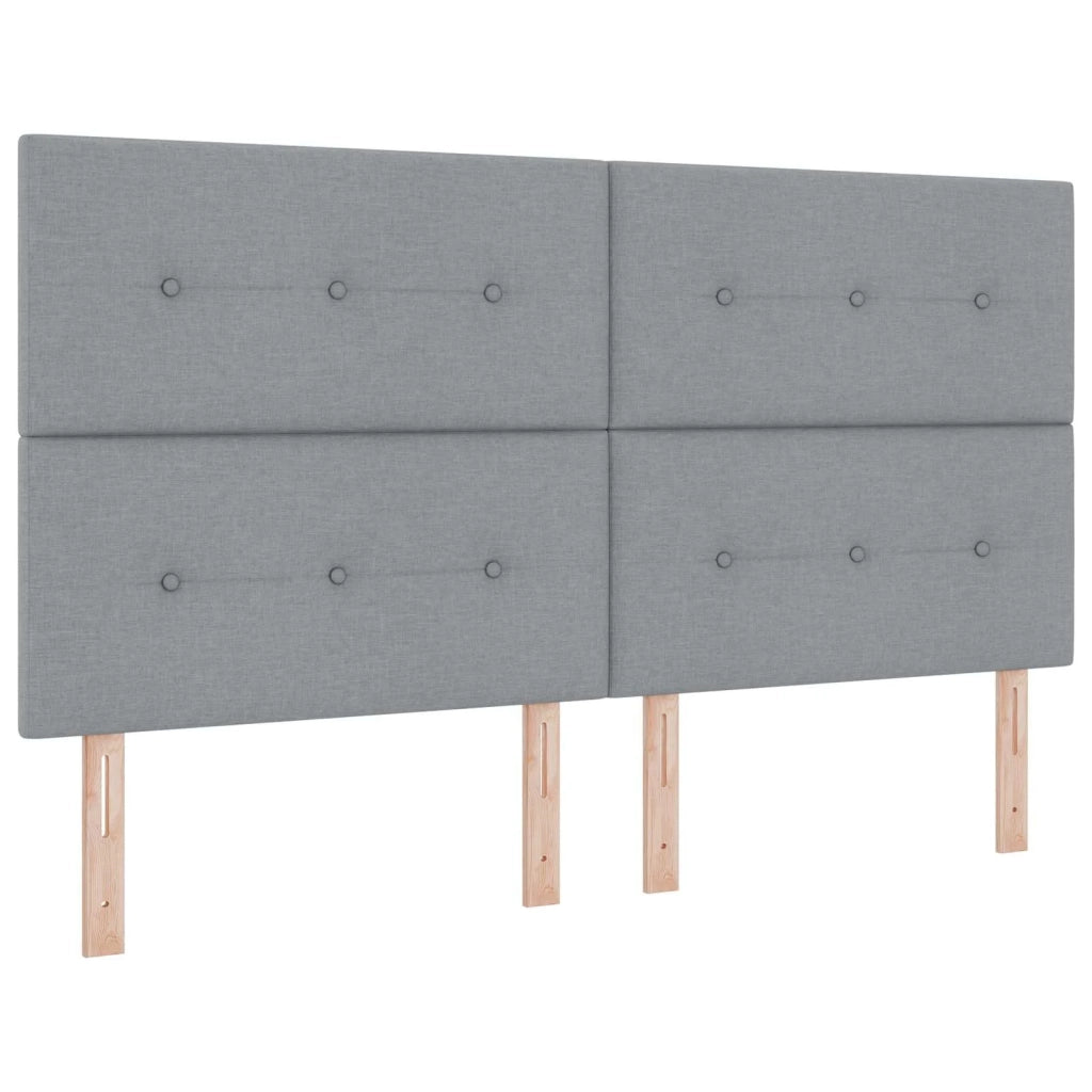 Letto box spring con materasso Grigio Chiaro 180 x 200 cm 3453465