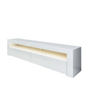 Porta TV in legno "Bati" - 150 x 36 x 46 cm - Bianco