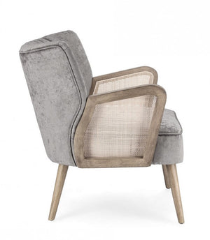 Poltrona 64x71x79h cm Virna Silver