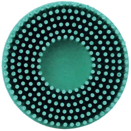 Scopa a spazzola in gomma - 5 cm - Disco a spazzola per rimuovere spine (verde) .