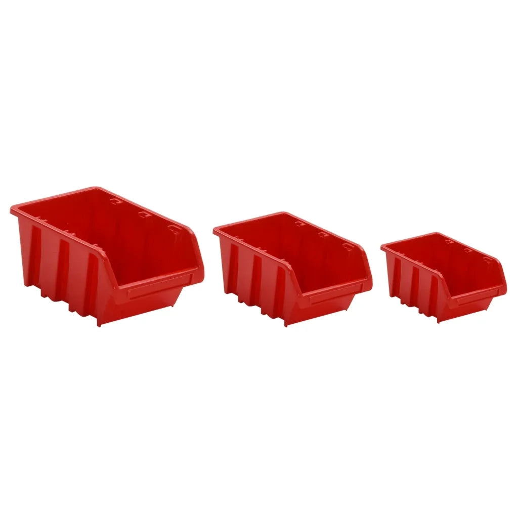 Set da Officina 26 pz Rosso e Nero 77x39 cm in Polipropilene CFW1140537
