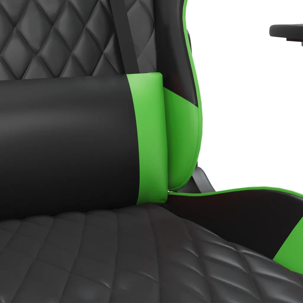 Sedia da Gaming Nera e Verde in Similpelle cod mxl 75872