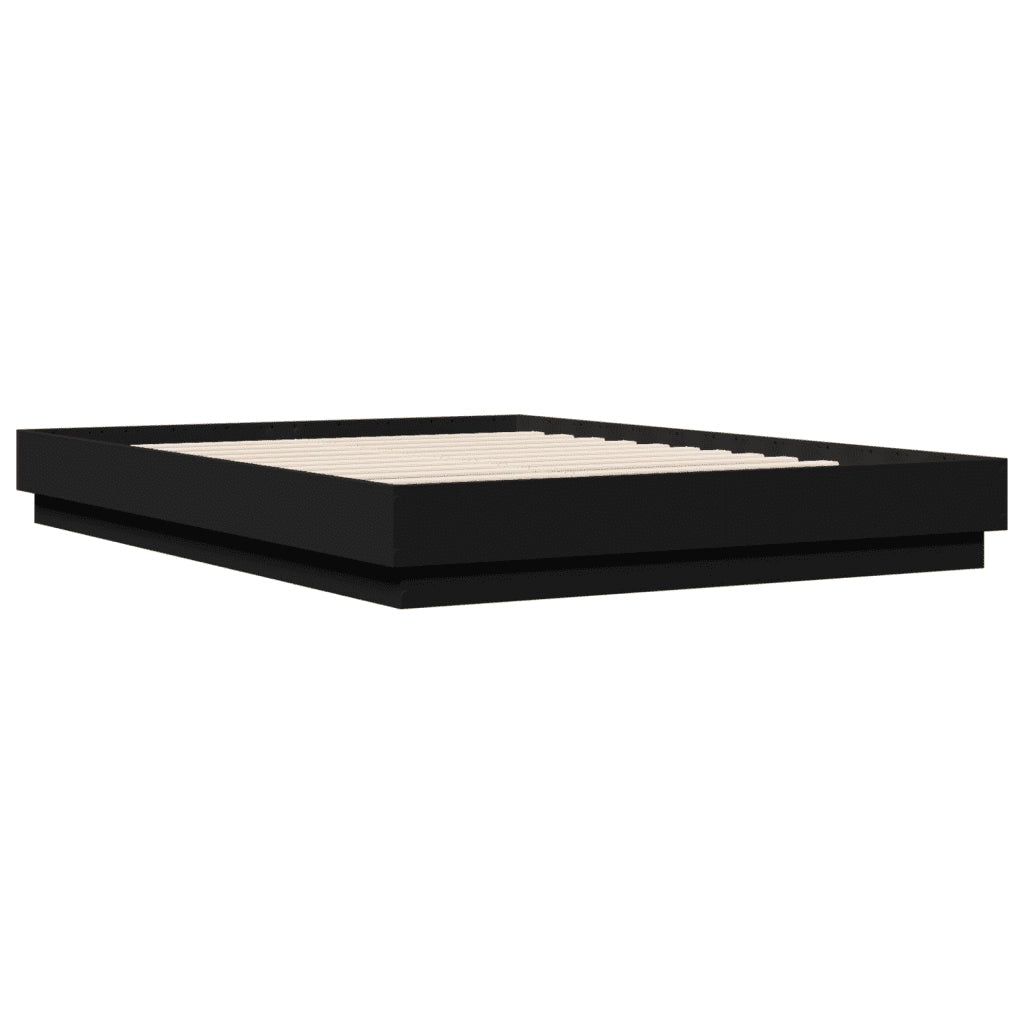 Giroletto con LED senza Materasso Nero 150x200 cm 3209787