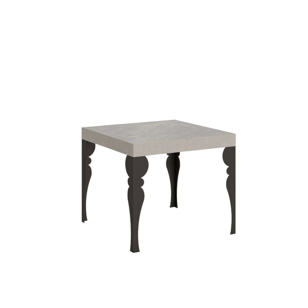 Tavolo allungabile 90/246x90 cm Paxon cashmere gambe antracite