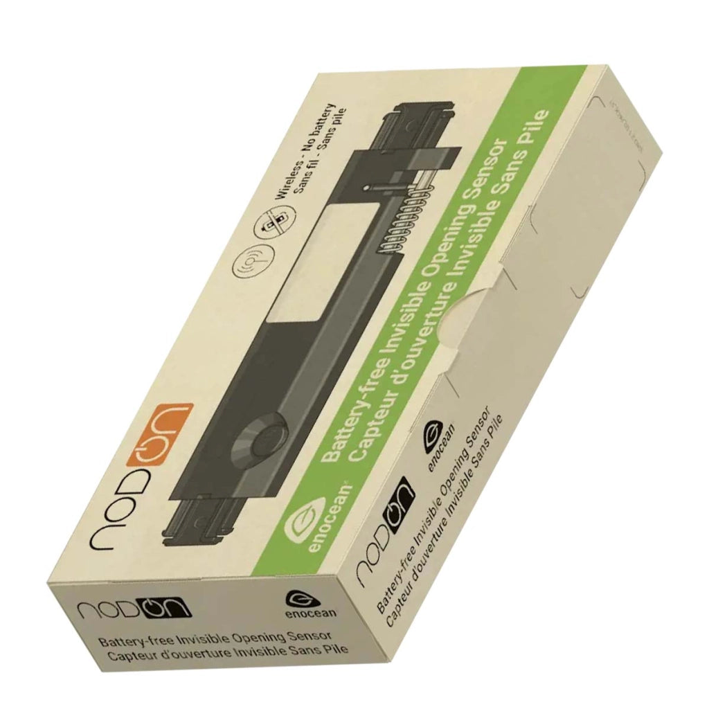 Sensore di apertura invisibile senza batteria compatibile con EnOcean IPX3 Nero NODON