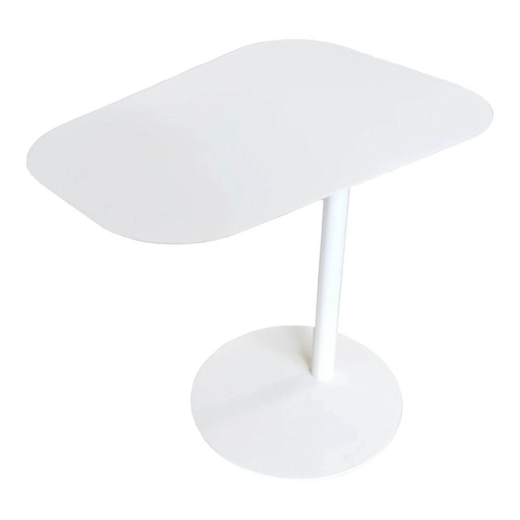 Tavolino laterale in metallo 50 x 50 x 38 cm bianco 03_0008621