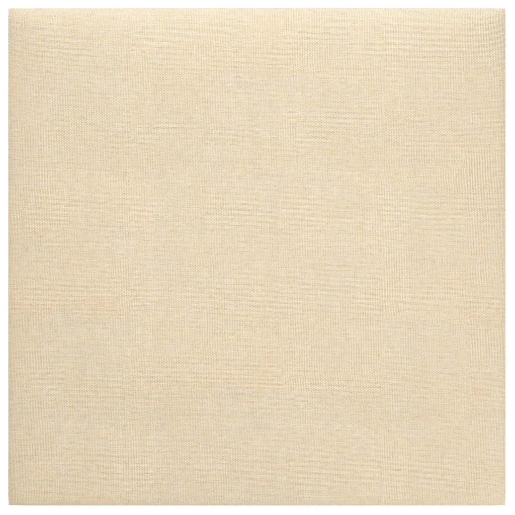 Testiera da Parete 12 pcs Crema 30 x 30 cm Tessuto 4008318