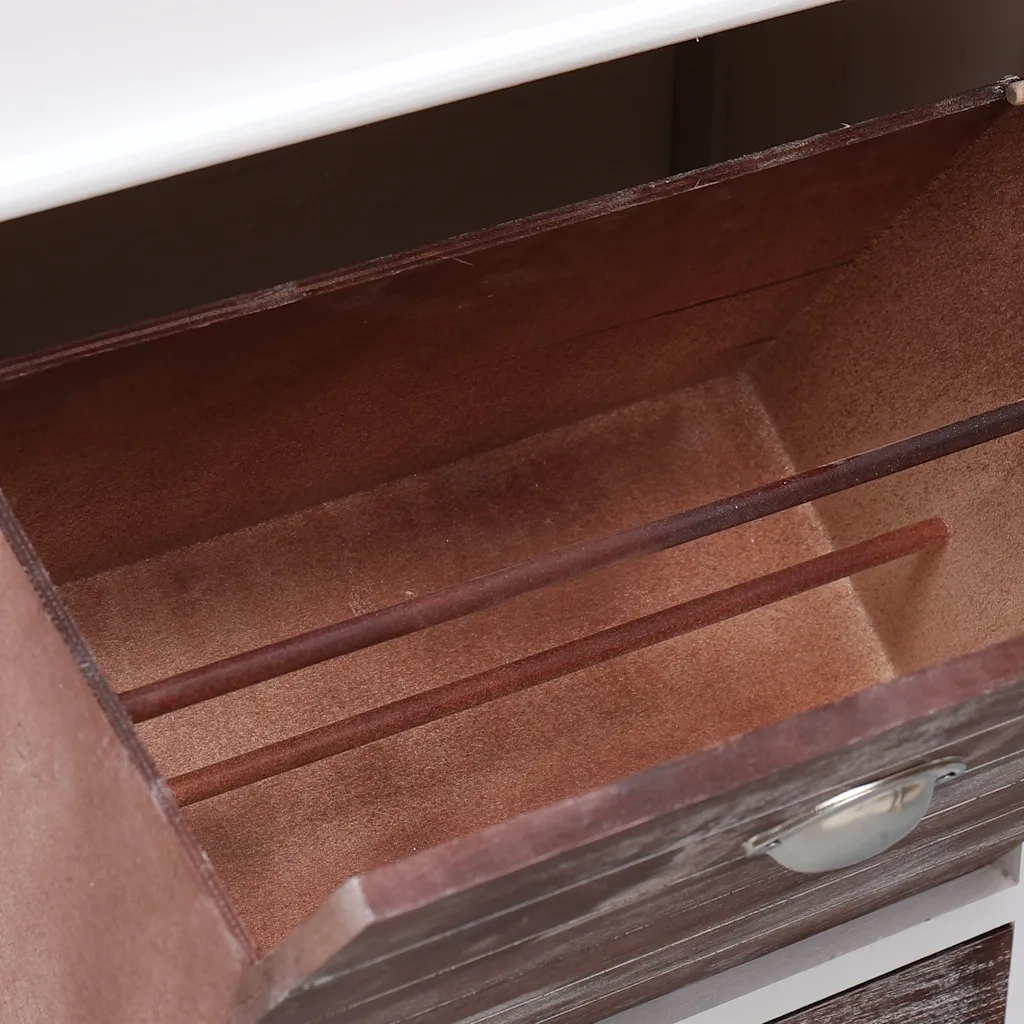 Scarpiera | Mobile per scarpe Marrone 50x28x98 cm in Legno di Paulownia