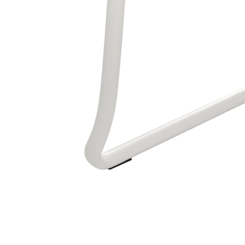 Set di 2 poltrone in tessuto bianco sporco con gambe in metallo senza braccioli Soggiorno moderno