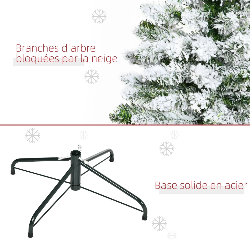 Albero di Natale Artificiale 120 cm ¨C Zephmum ¨C Bianco Neve 200 Rami
