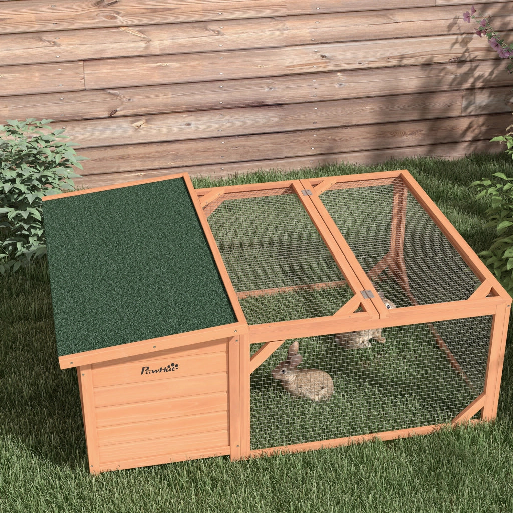 Casetta da giardino con recinto, tetto in asfalto resistente all'acqua, legno di abete arancione 125,5 × 100 × 49 cm
