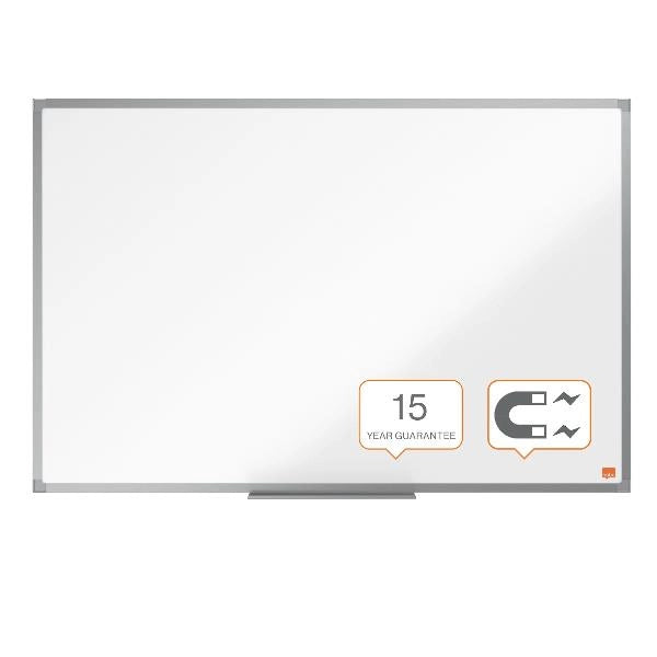 Nobo lavagna bianca magnetica in acciaio basic 900x600 con bordo basico - 1905210