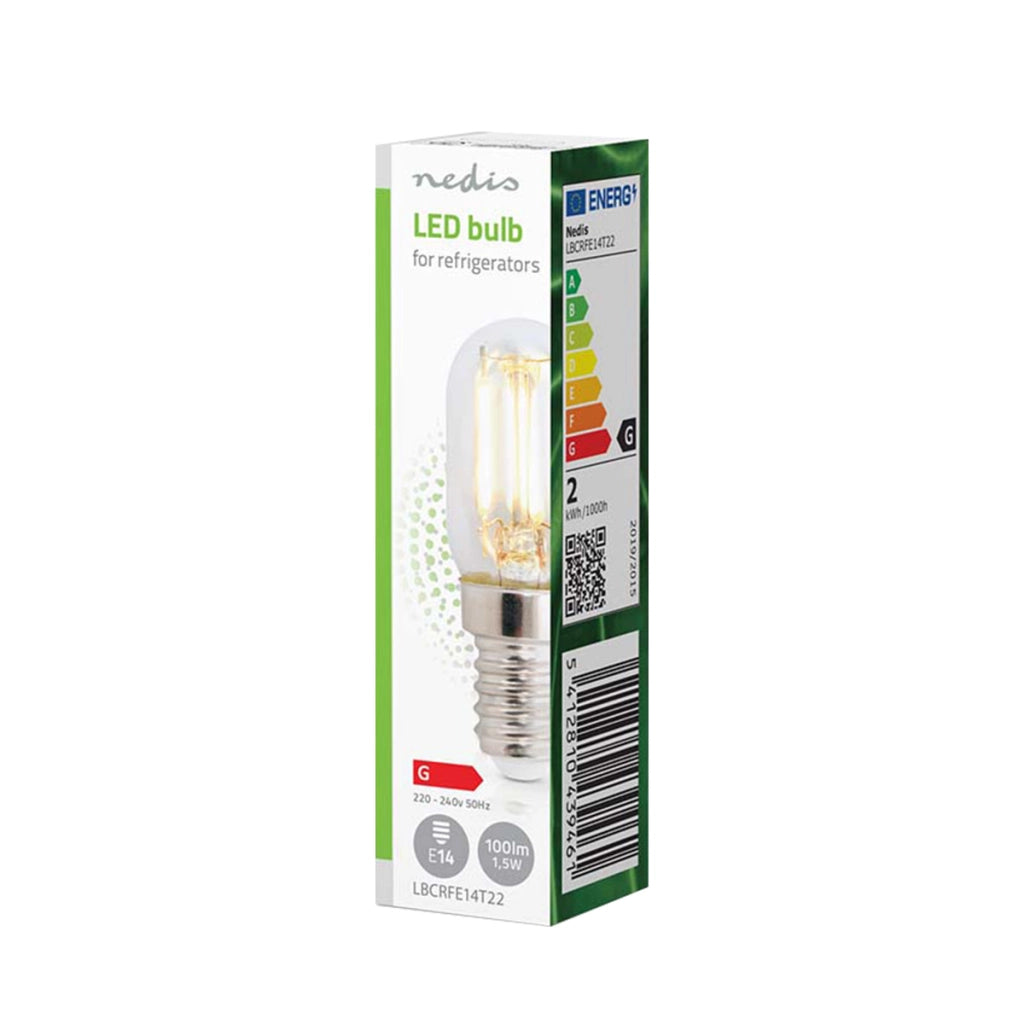 Lampadina per Frigoriferi a Filamento LED E14 T22 1.5W Trasparente Nedis