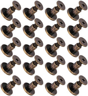 Chiodi a testa coperchi in rame - 20 pezzi - Accessorio con guaina in pelle - Progetti artigianali - 6,5mm