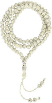 Cristalli di preghiera di alta qualità - Rosario musulmano - Corone d'avorio - Bracciale unisex - 49 cm di lunghezza - Comodo e lucido