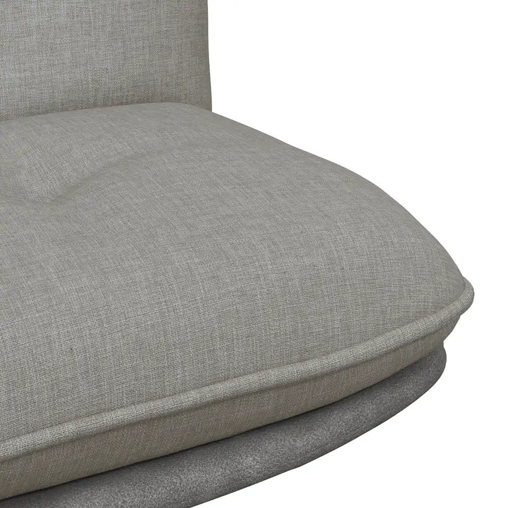 Sedia da Ufficio Girevole Grigio Chiaro in Tessuto 4105389