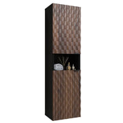 Colonna per il bagno collezione KING - Rovere scuro e nero