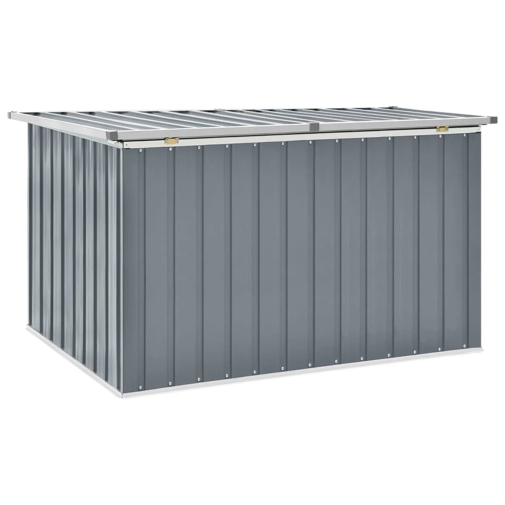Contenitore/cassa portaoggetti da giardino grigio 149 x 99 x 93 cm 02_0013084