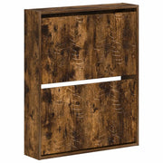 Mobiletto per Scarpe da Muro DELFT 71 x 17 x 86 cm Rovere Fumo 897080