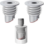 Afdichting per silicone per 2 pezzi - Gomma a doppio strato per tubi di scarico - Materiale PVC - Adatto per lavatrici - Protezione contro il reflusso - Filtro per scarico