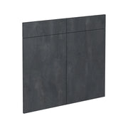 Vicco Frontale cucina Calcestruzzo nero 79.2 x 70.8 cm frontale del mobile per mobile base con cassetti