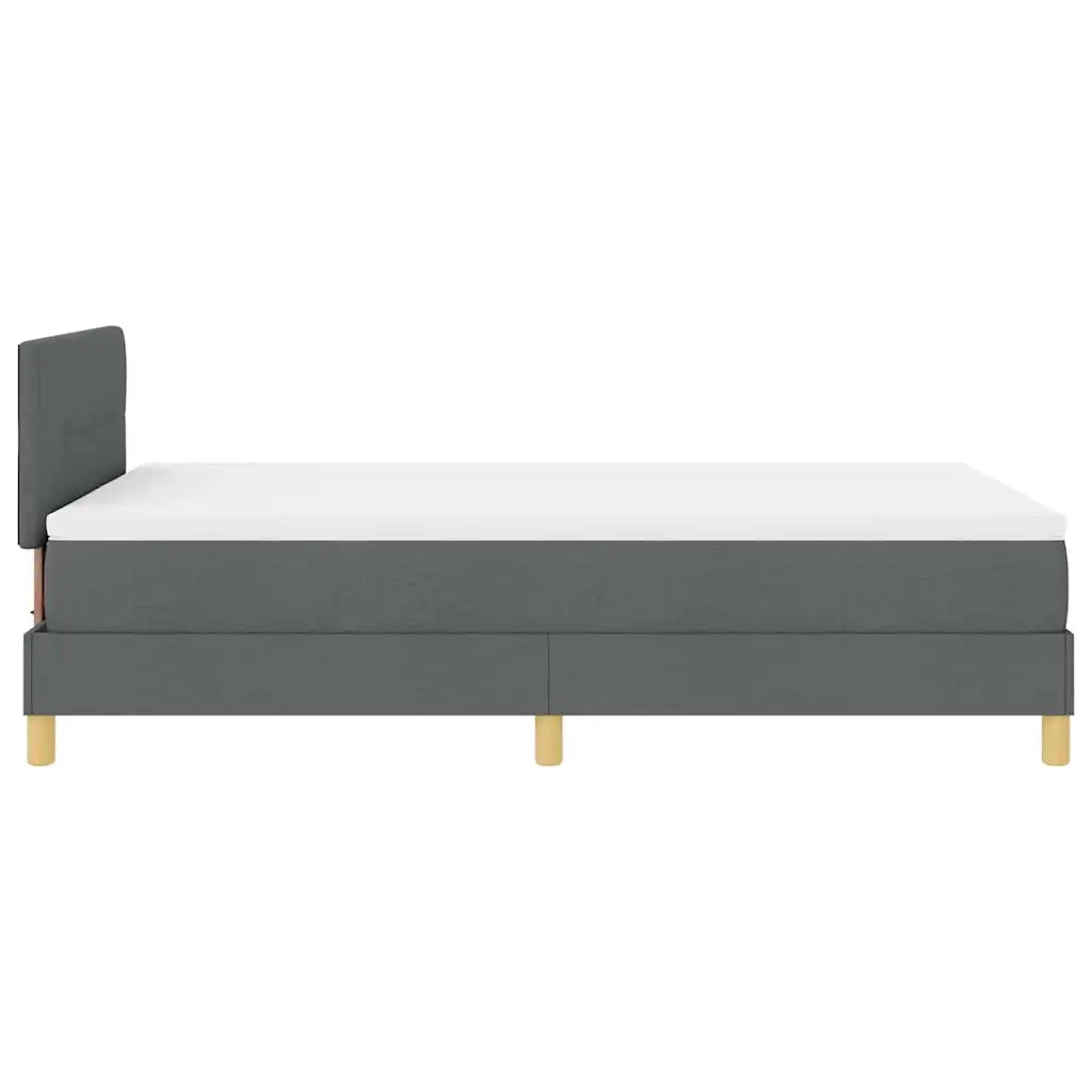 Letto a Sorgente LED Grigio scuro 120 x 200 cm Tessuto 3342430